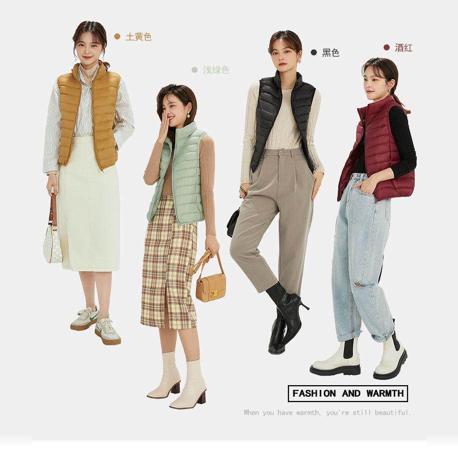 日本U库女短款羽绒马甲秋冬2025新款羽绒服内胆轻薄内搭保暖背心,淘宝优惠券,粉丝福利购,淘宝优惠卷
