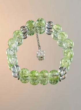 热销爆款碎珠柠檬花手链甜美女小众琉璃手串送闺蜜高颜值情侣