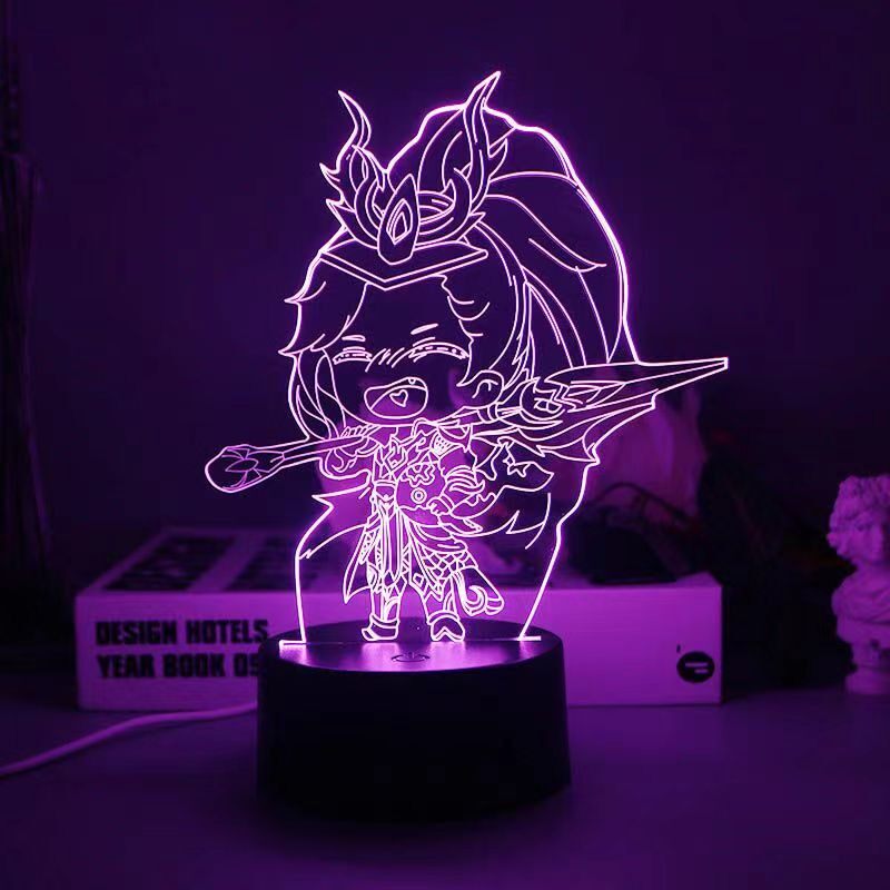 王者荣耀手办王者荣耀手办小夜灯李白鲁班七号韩信貂蝉西施现货周边立牌摆件