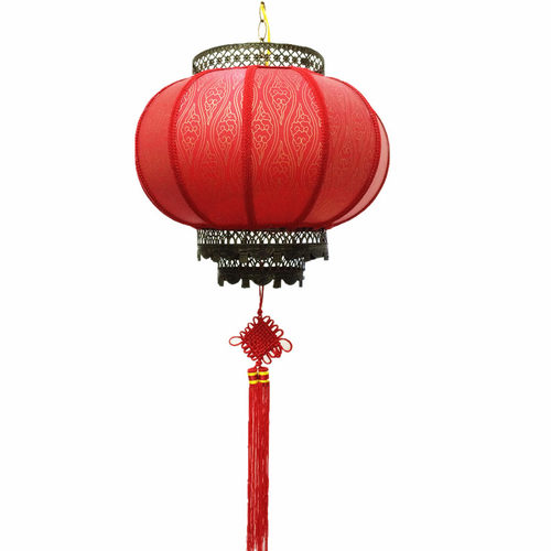 中式祥云防水户外圆款春节大红灯笼定做阳台仿古羊皮宫灯室外灯笼 - 图3