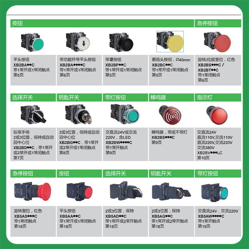 原装施耐德 金属按钮支架  ZB4-BZ009 Ø 22mm ZB4BZ009 适用XB4 - 图1