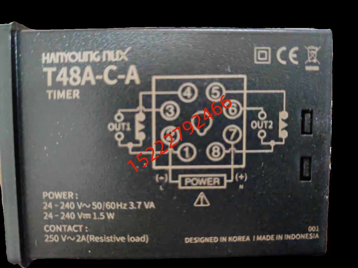 韩荣T48A-1C-A时间继电器T48A-12C-A定时器T48A-3C-A T48A-6C-A - 图1