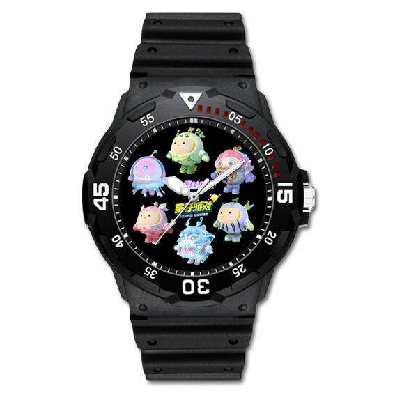 蛋仔派对手表曜星贝克仔仔熊劳改蛋防水运动学生手表休闲抗摔表定