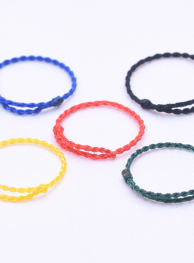 编织隐形红绳情侣戒指鹿晗同款