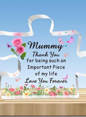 透明亚克力拼图桌面工艺品摆件