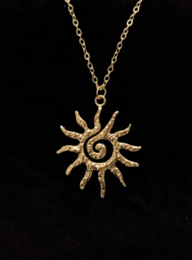 Vintage古着  Celestial Sun 项链 亚文化 轻复古 小众设计