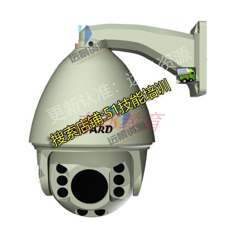 监控摄像头三维模型枪式半球式3D图纸SolidWorks结构设计建模素材-图3