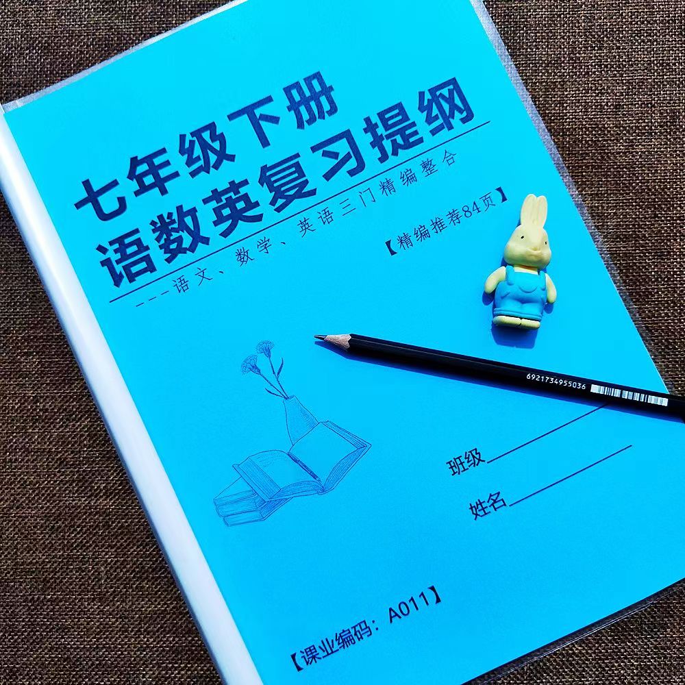 人教版7七年级上下册政治历史地理生物语文数学英语知识点课业本 - 图3