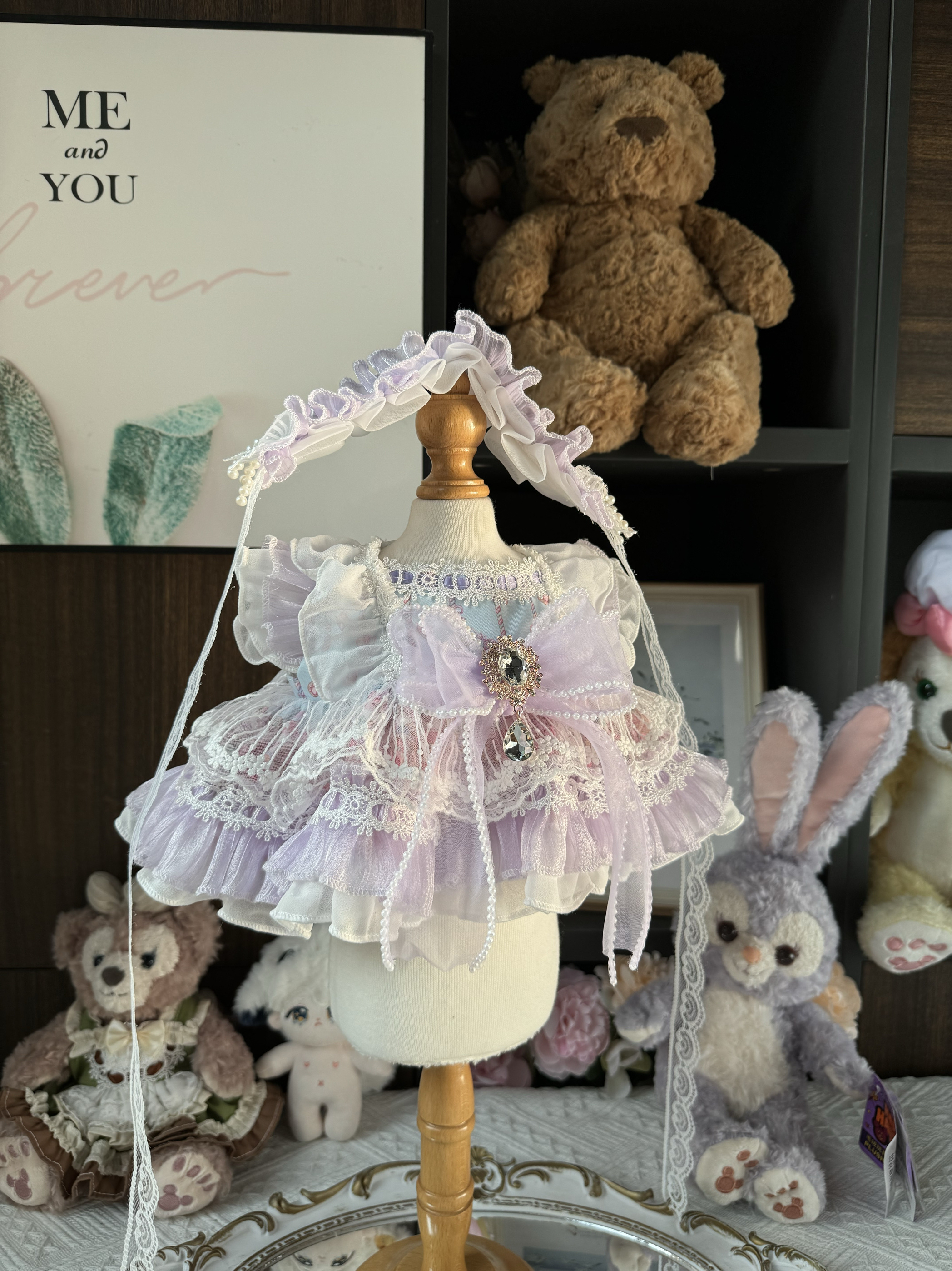 20cm棉花娃娃衣服星黛露着替玲娜贝儿公主裙福宝工牌福裙子拉布布 - 图0