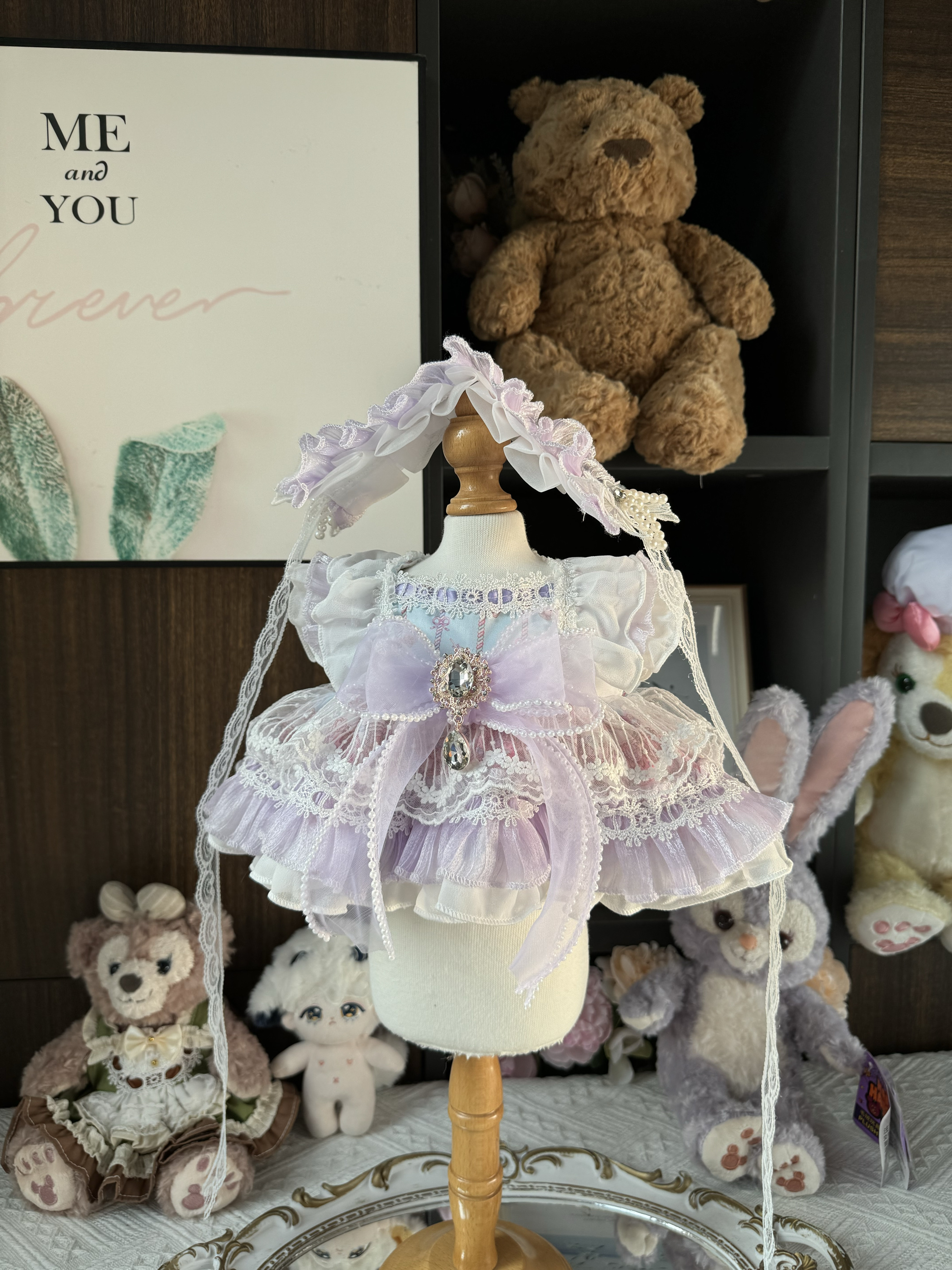 20cm棉花娃娃衣服星黛露着替玲娜贝儿公主裙福宝工牌福裙子拉布布 - 图2