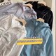 THEWOW 早春新 运动休闲内置背带设计短款连帽防风夹克外套薄女士