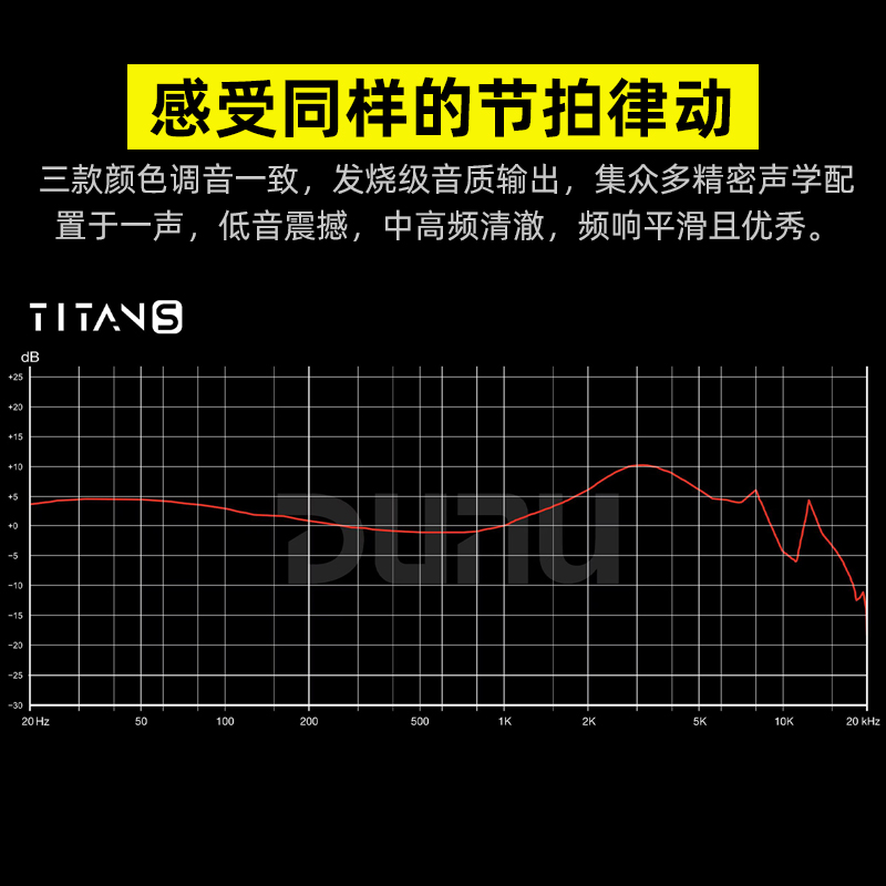 Dunu/达音科 TITAN S入耳式耳机hifi发烧带麦耳机有线titans-图1