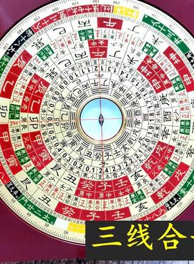 万福堂罗盘胡一鸣理气盘纯铜