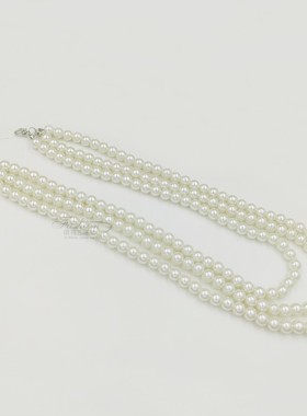 新款三层珍珠项链短款摄影街拍