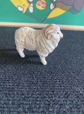 日本回流生肖干支咩咩羊陶瓷摆件孤品