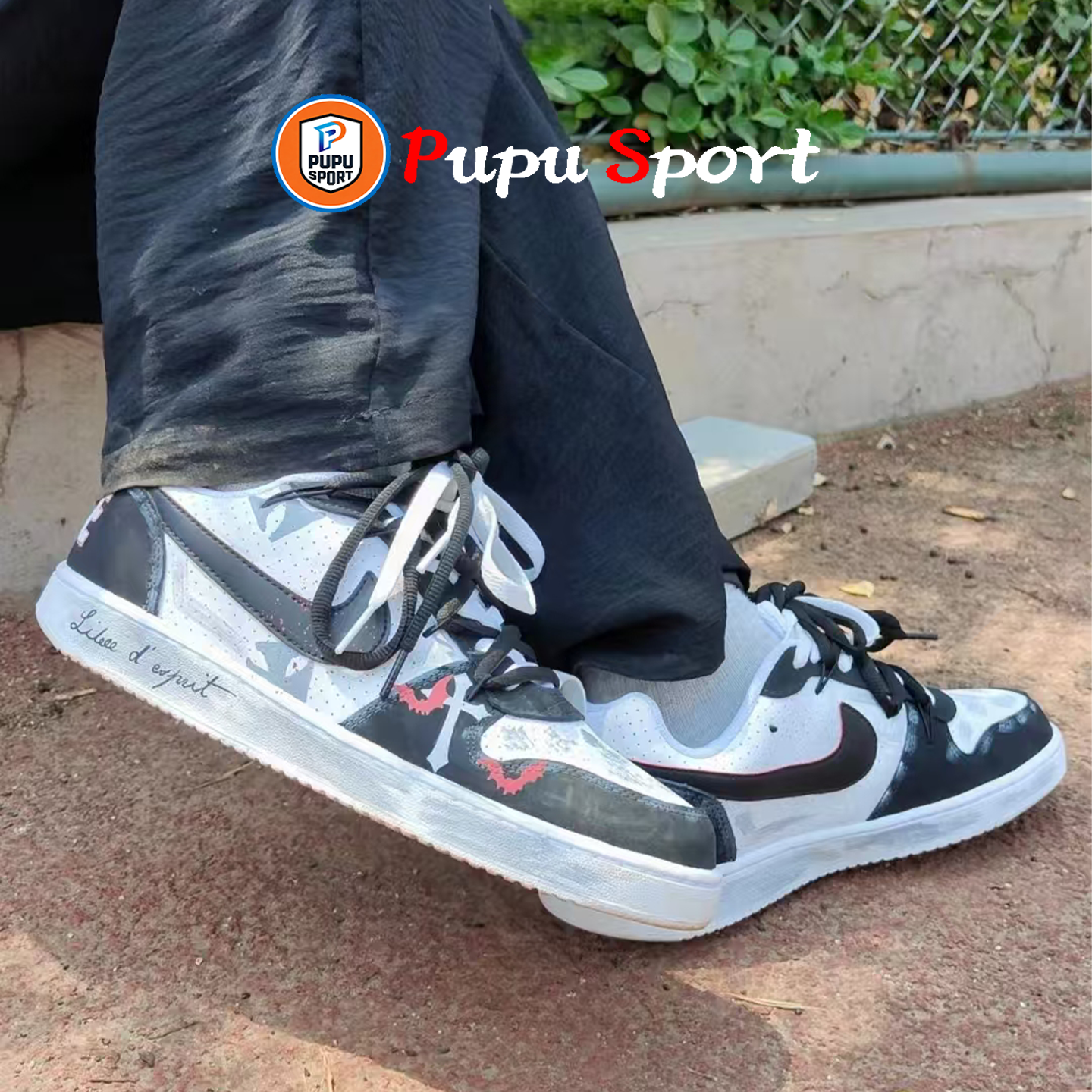 【定制球鞋】Nike Court Borough 暗夜十字 黑白灰,淘宝优惠券,粉丝福利购,淘宝优惠卷