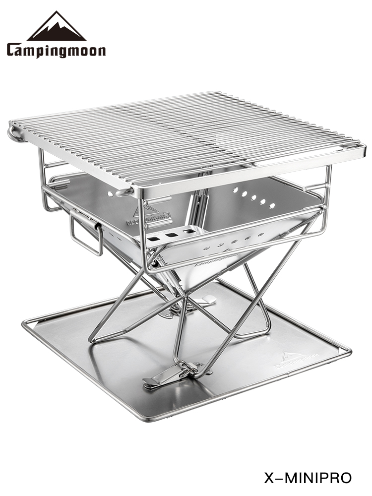 柯曼小型折叠焚火台烧烤炉不锈钢烤架户外焚烧树支bbq烤箱三人用 Campingmoon户外旗舰店 淘优券