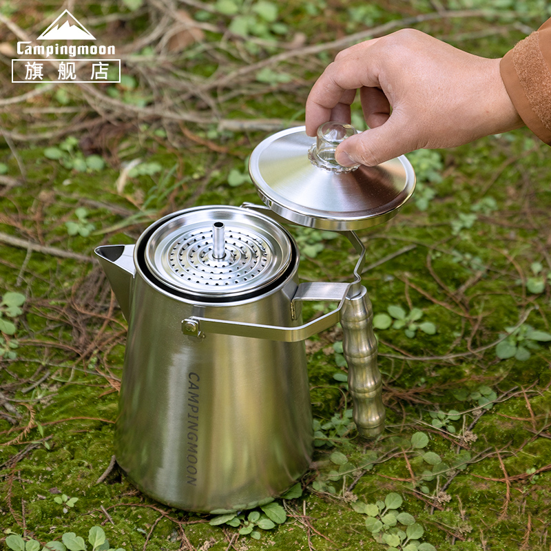 柯曼摩卡壶SW-7美式咖啡萃取大容量渗滤式咖啡壶免滤纸户外滤压壶 - 图3