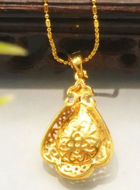 2025新款镶嵌绿色髓水滴吊坠国风