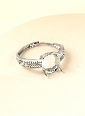 铜戒指空托手工diy戒托女活口