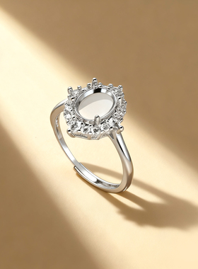 铜戒托手工镶嵌宝石戒面戒指空托