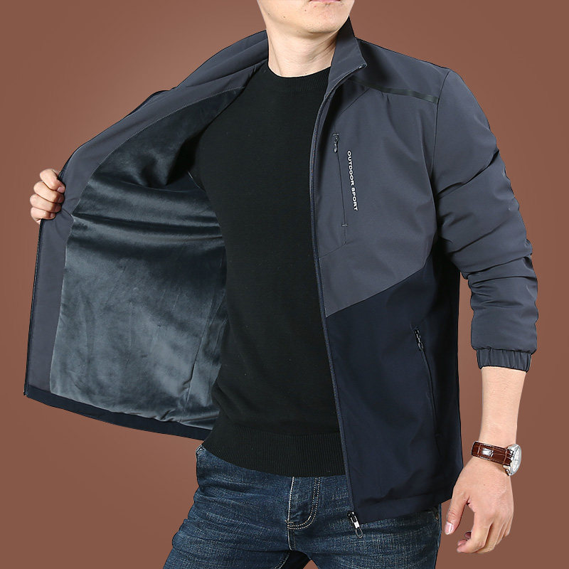 男士加绒外套秋冬季2020新款夹克 kpb夹克