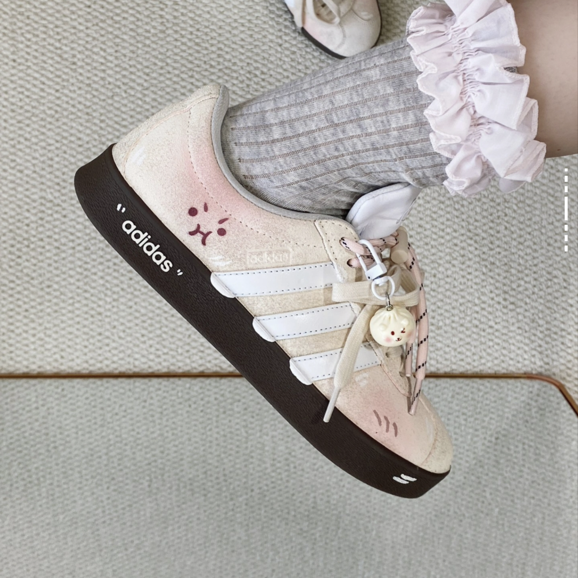 定制球鞋adidas VL COURT 2.0奶黄包 甜甜可爱 清新简约 低帮板鞋,淘宝优惠券,粉丝福利购,淘宝优惠卷