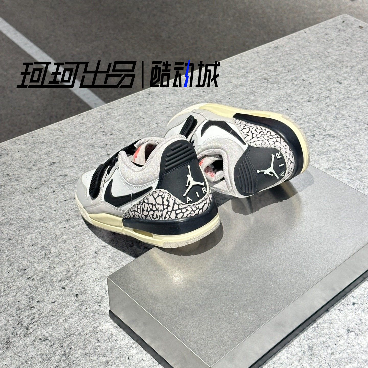 Air Jordan Legacy312 AJ312白灰 复古低帮休闲篮球鞋 CD9054-101 - 图2