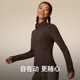 Keep Women's High Elastic Slim Fleece Yoga Jacket