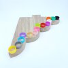 Colored silicone rings are available in multiple colors, fashionable and versatile, ring jewelry, inner diameter 12mm, width 6mm, elastic and environmentally friendly