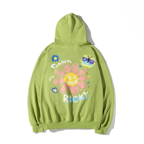 Rickyisclownjoke Ric Clown Graffiti разорвать смайлик -свитер мужской пара одежда для капля