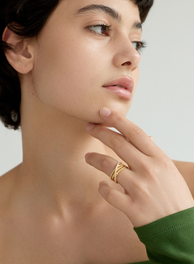 AuRevoirLesFilles缠绕戒指女