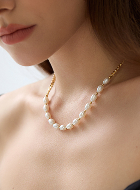 AuRevoirLesFilles半珍珠项链