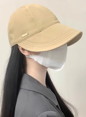 帽子女款防晒帽2026新款春夏大帽檐大头围鸭舌帽遮阳渔夫帽棒球帽