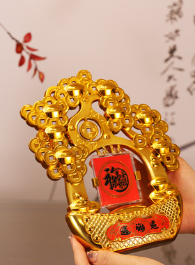 中国风招财进宝铜钱装饰摆件