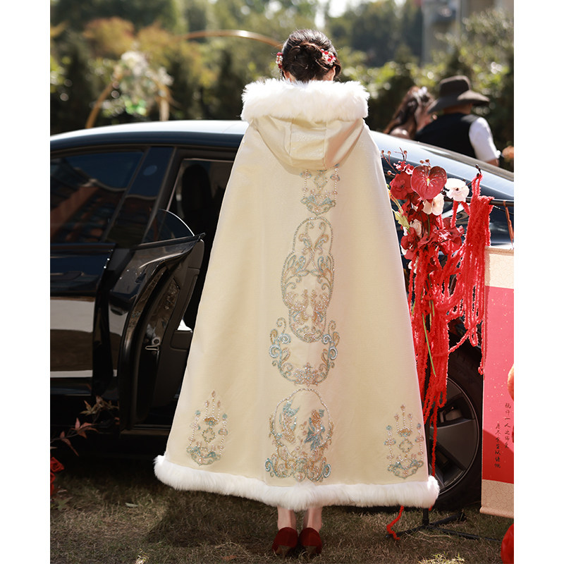  颜赋绣围巾/丝巾/披肩