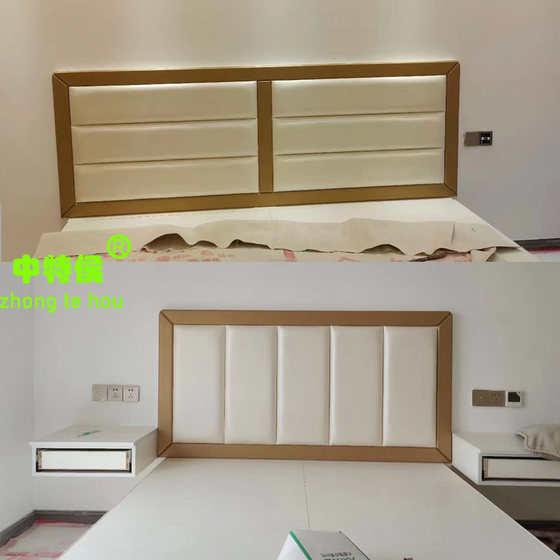 Hotel bedside cushion soft bag and hard bag can be customized