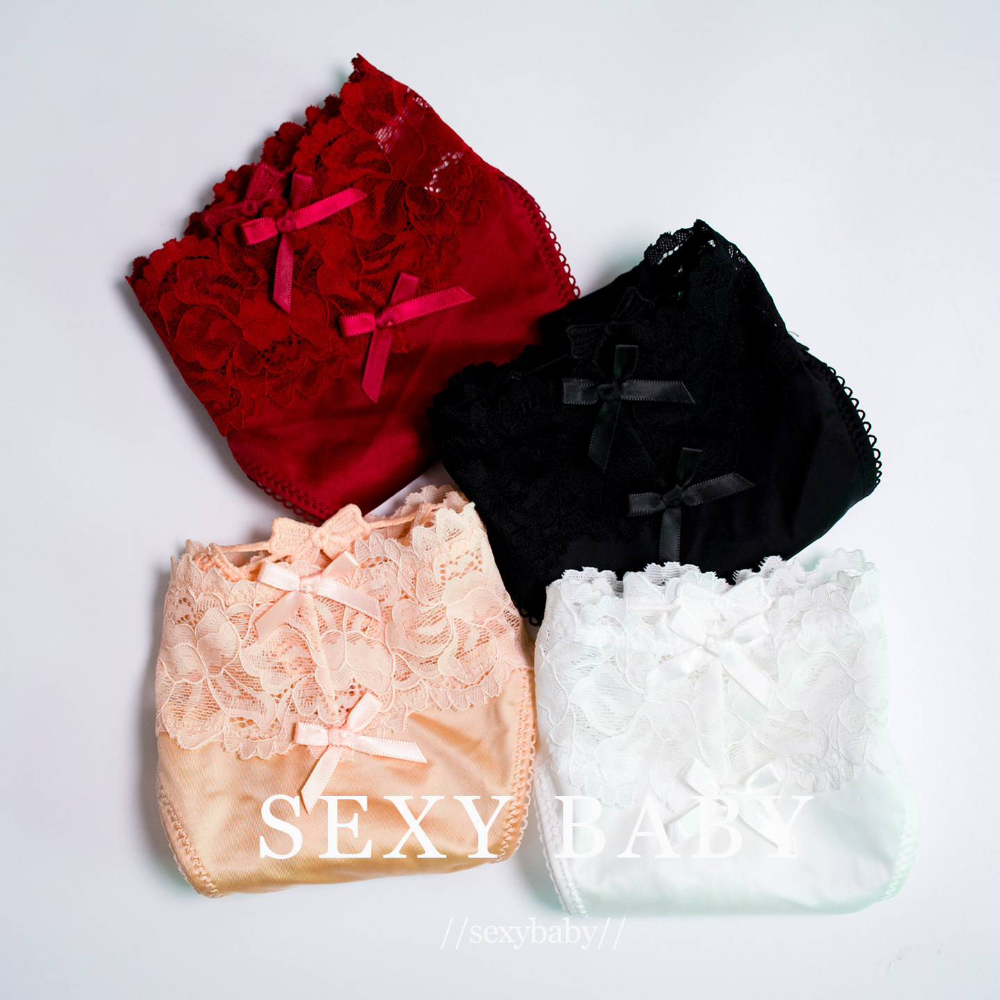 4条-欧美大码性感蕾丝丁字裤女胖mm系带低腰镂空蜜桃臀隐形T裤,淘宝优惠券,粉丝福利购,淘宝优惠卷