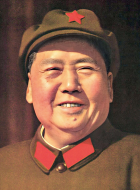 毛主席天门城楼-1966年经典照片历史的记忆伟人挂画实木相框画