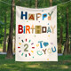 Hanging cloth background wall birthday arrangement scene decoration