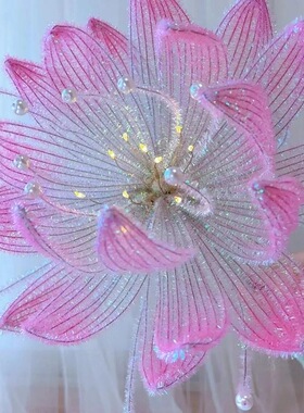花灯水晶荷花莲花手拿棒