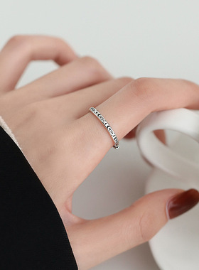 年年有鱼开口戒指男女通用