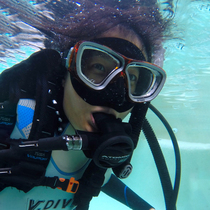 Weibandv V DIVE diving mirror deep diving water lung myopia anti-fog snorkeling trippel equipped breathing tube mirror suit