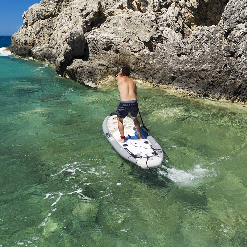 AquaMarina/乐划 Drift探险王sup 钓鱼板充气钓鱼板桨板冲浪漂流 - 图1