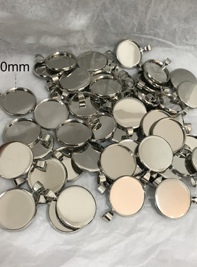 雅缤情侣黄铜镜面吊坠