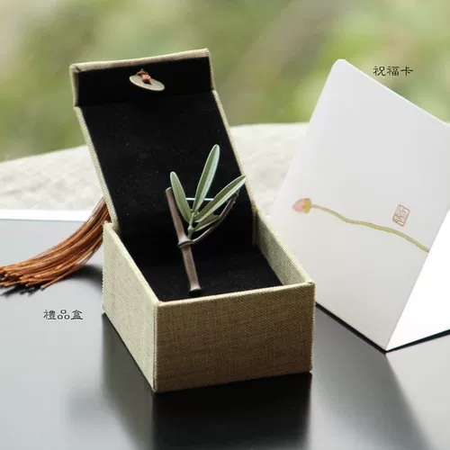 Ретро изысканная брошь, куртка, булавка, сумка, шарф, китайский стиль, подарок на день рождения, из хлопка и льна, простой и элегантный дизайн