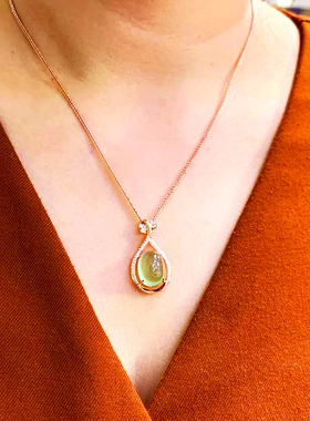 商品预售18K半月发货戒指吊坠