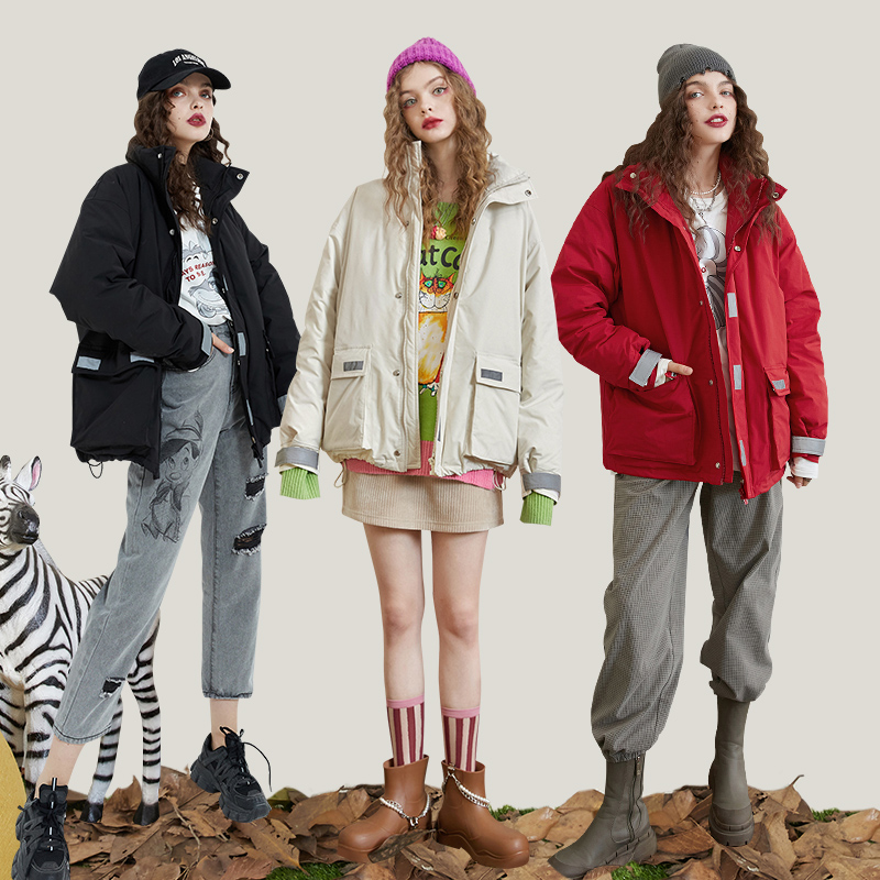 【ip联名】妖精的口袋短款2021羽绒服 妖精的口袋羽绒服