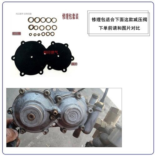 CNG燃气配件 爱丽舍NT401减压器漏气修理包 膜片 密封垫圈过滤棉 - 图0