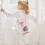 Детский термос со стаканом, стальной ремешок из нержавеющей стали, детская трубочка для детского сада, чайник для школьников, защита при падении